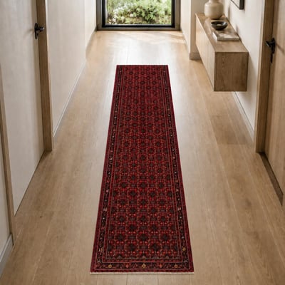 Tapis d'orient, motif traditionnel noué à la main, HAMADAN 180 UN AMOUR DE TAPIS