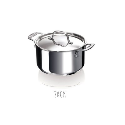 Faitout 28 cm en inox chef BEKA