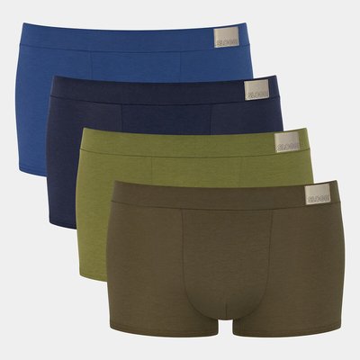 Pack of 4 Go Natural Hipsters in Cotton SLOGGI