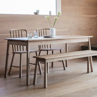 Uttara Scandi Oak Extendable Dining Table (Seats 6-8) SO'HOME