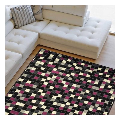 Tapis Chambre tissé motif géométrique LYN1 PICASLER UN AMOUR DE TAPIS