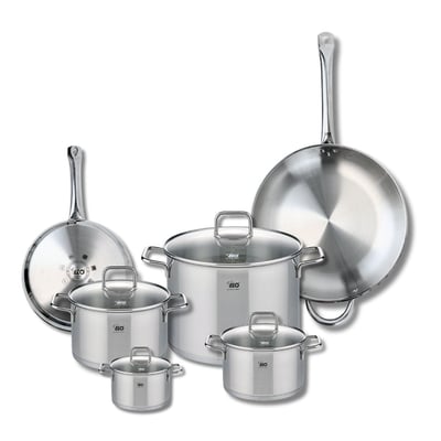 2 poêles 24/32cm + 4 faitouts 12/16/20/26cm PROFI CITRIN ELO