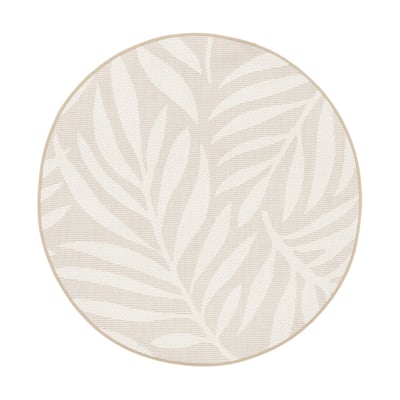 Tapis rond intérieur extérieur fibres recyclées HAVANA AFK LIVING
