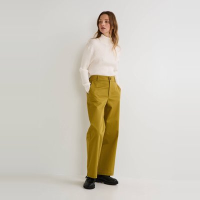 Pantalon large contenant du coton MONOPRIX