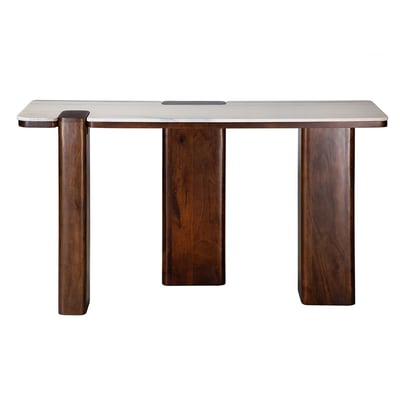 Console en bois et marbre - PUZZLE SIGNATURE