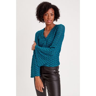 Chemise femme bleu canard La Redoute