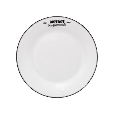 Lot de 6 assiettes en céramique BISTROT SECRET DE GOURMET