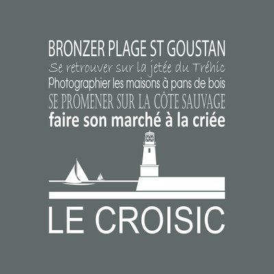 Tableau Mural Le Croisic ILLUSTRATION CEANOTHE