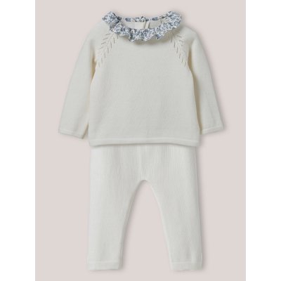 Ensemble en tricot col en tissu Liberty CYRILLUS