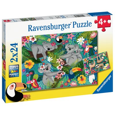 Puzzles 2x24 pieces - koalas et paresseux RAVENSBURGER