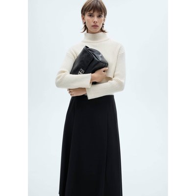 Jupe longue droite en laine shop