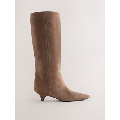 Bottes hauteur genou bout ciselé/petit talon NEXT