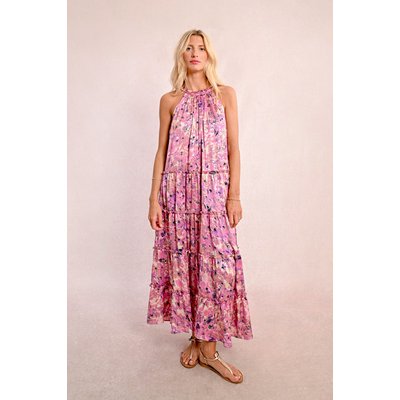 Robe longue à volants MOLLY BRACKEN