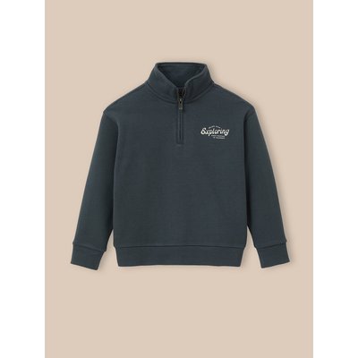Sweat col montant en coton biologique CYRILLUS