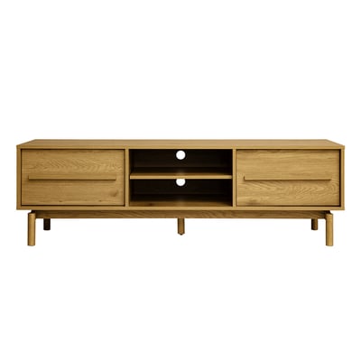 Meuble TV finition bois chêne L160 cm YSEULT MILIBOO