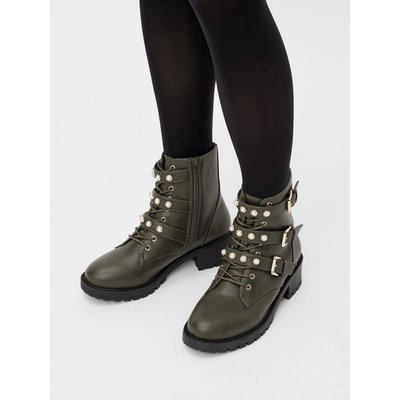 bottines motardes BIANCO BIANCO