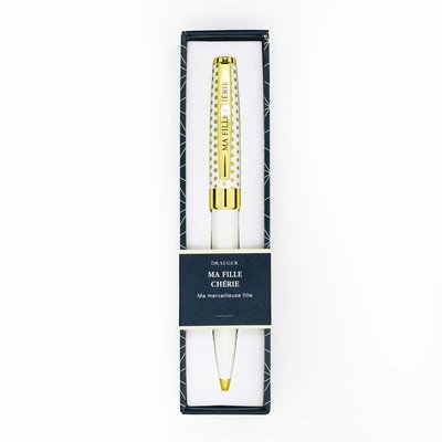 Stylo à bille rétractable MA FILLE CHÉRIE DRAEGER PARIS