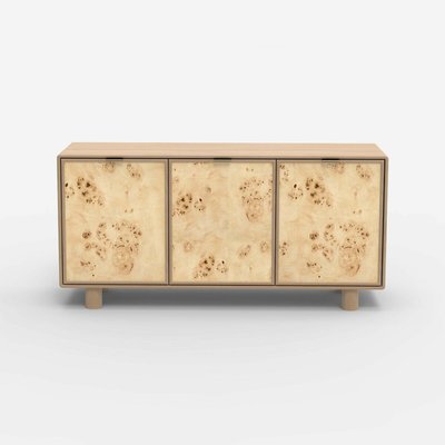 Umber Burl & Mango Wood 3 Door Sideboard ÉDITÉ