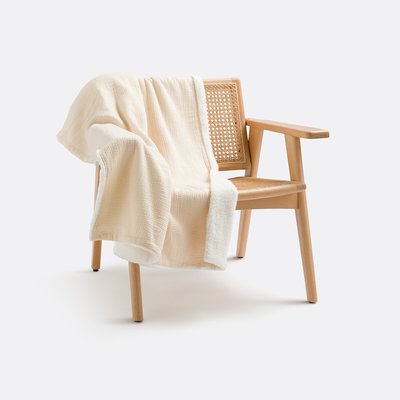 Plaid gaze de coton et sherpa, Kumla LA REDOUTE INTERIEURS
