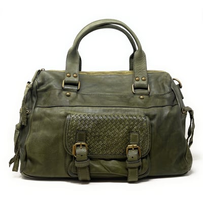 Sac à main en cuir délavé italien MISS EUGENIE OH MY BAG