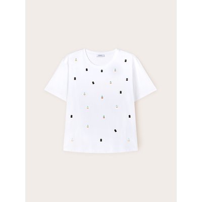 T-shirt in jersey di cotone MOTIVI