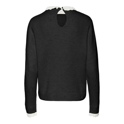 Pull fine maille, col broderie anglaise VERO MODA