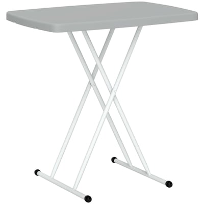 Table d'appoint de terrasse HDPE Gris foncé OUTSUNNY