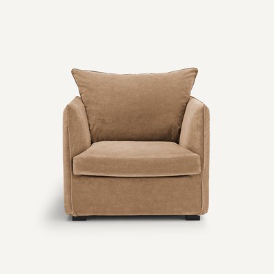 Fauteuil in stonewashed fluweel, Neo Chiquito AM.PM