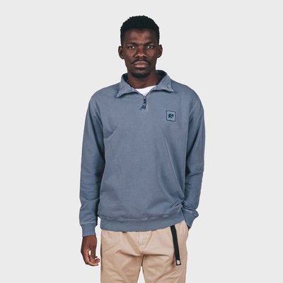 Sweat manches longues demi zip en coton bio SAUCE QUARTER TRENDSPLANT