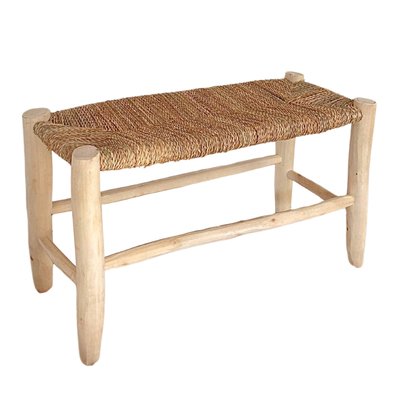 Banc Marocain Doum tressage central HOME MAISON