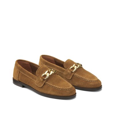 Loafers in suèdeleer met ketting LA REDOUTE COLLECTIONS