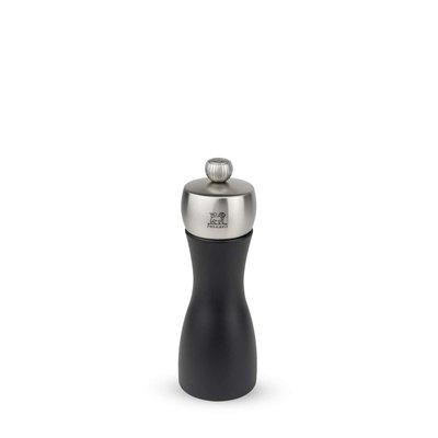 Moulin à sel manuel en bois et inox couleur noir 15 cm Fidji PEUGEOT