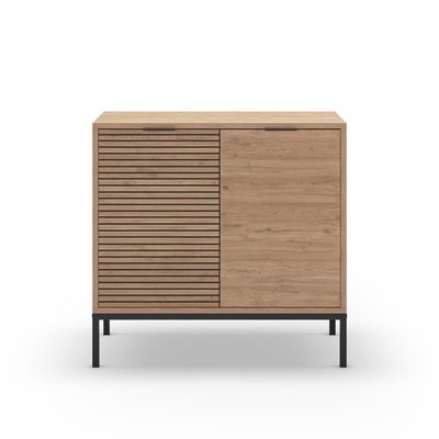 Petit buffet 2 portes et pieds en métal Ariel - L80 cm CALICOSY