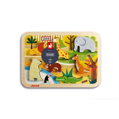 Chunky Puzzle Zoo 7 Pièces JANOD