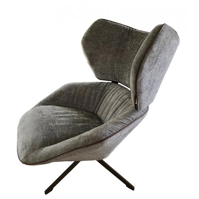 Fauteuil rotatif confortable en velours - CARLTON MATHI DESIGN