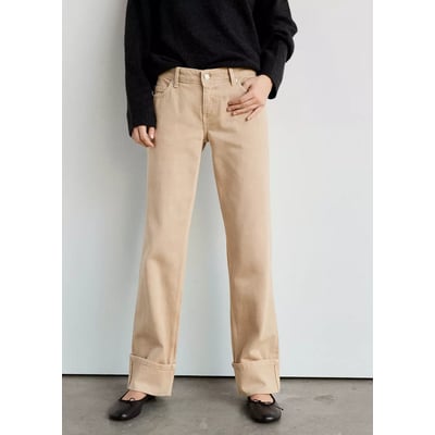 Jean droit taille basse MANGO
