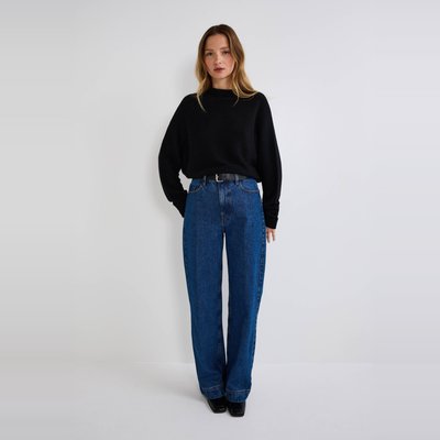 Pull maille fantaisie contenant de la laine et des fils métallisés MONOPRIX