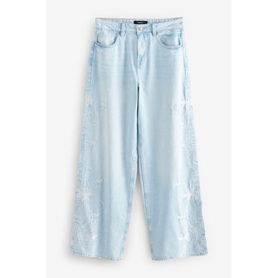 Jean large brodé NEXT