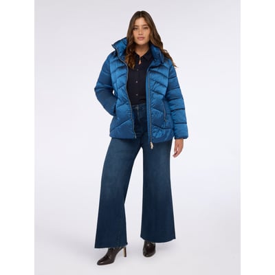 Manteau / Veste 3/4 En Cuir D'Agneau - Marque La Redoute - Taille 54/XL - Gris Foncé