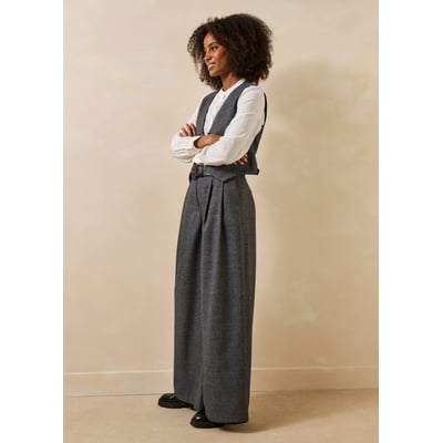 Pantalon large taille haute LA FEE MARABOUTEE