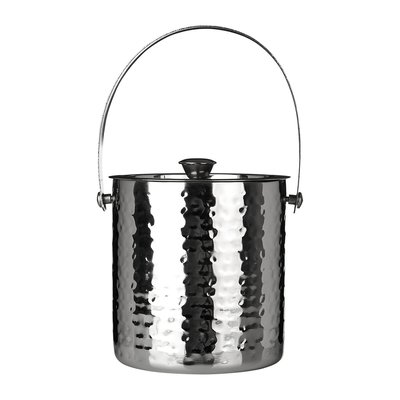 Ice Bucket in Hammered Effect Stainless Steel SO'HOME