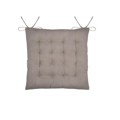 Assise de chaise matelassée en gaze de coton Pop color EDEN