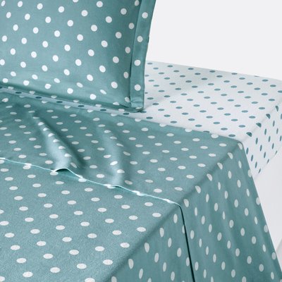 Drap flanelle imprimé pois, Clarisse LA REDOUTE INTERIEURS