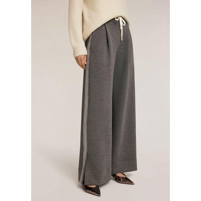 Pantalon palazzo en scuba avec bandes MOTIVI