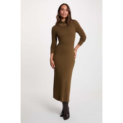Robe tricot col cheminée MORGAN