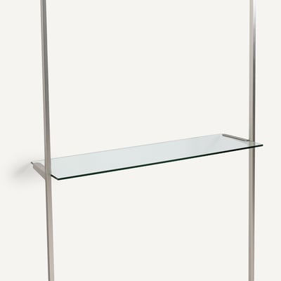 Regalboden Archivita XL, gehärtetes Glas, B. 110 cm AM.PM