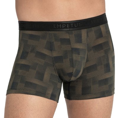 Boxer homme en coton et modal à motif géométrique ISAMU IMPETUS