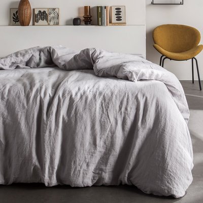 Housse de couette Lin lavé 2 personnes uni NAGHADA TODAY
