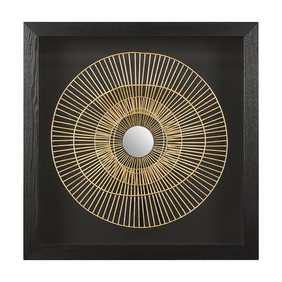 Gold and Black Modello Metal Framed Wall Art SO'HOME