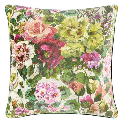 Taie d'oreiller imprimée en satin de coton, GRANDIFLORA DESIGNERS GUILD